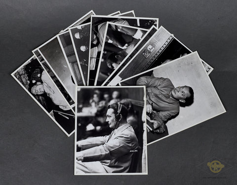 German WWII 12 Press Photos of Hermann Göring at Nurnberg Trials