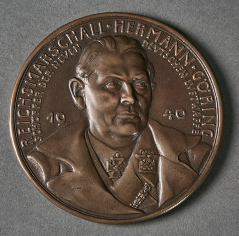 German WWII 1940 Herman Göring Germany Commemorative Bronze Coin by Karl Goetz