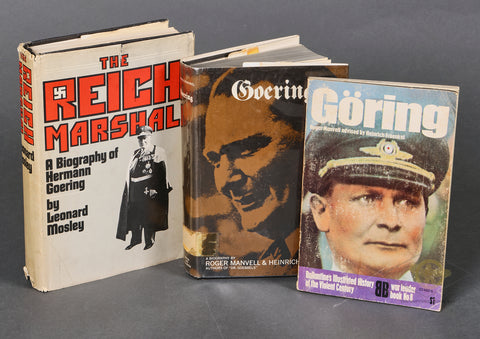 Lot of 3 Göring Biographies, 2 Hardcover and 1 Softcover