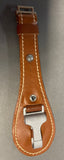 German WWII Dark Brown Leather Teardrop Sword Hanger