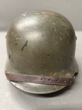 WWII German Model 1935 Army Double Decal Helmet, Named (Copy)