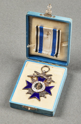 German WWI Cased Bavarian Military Merit Cross Fourth Class