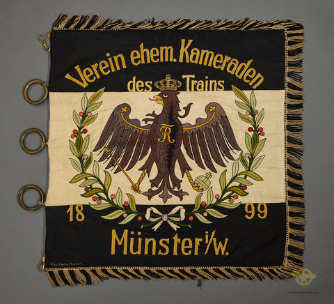Imperial German Train Association Trumpet Banner 1899