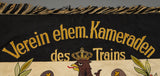 Imperial German Train Association Trumpet Banner 1899