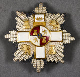Fascist Spain Order of Military Merit First Class Grand Cross Breast Star with White Distinction