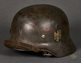 WWII German Army Model 1940 Single Decal Helmet