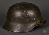 WWII German Army Model 1940 Single Decal Helmet