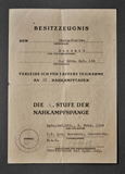 WWII German Provisional Certificate for the Knight's Cross of the Iron Cross