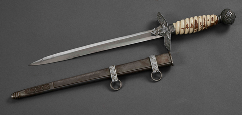 German Model 1937 Luftwaffe Officer Painted Grip Variation Dagger by Robert Klaas***STILL AVAILABLE***
