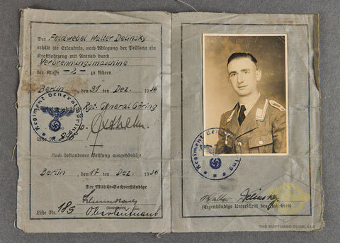Very Rare 1936 “General Göring” Driver’s License
