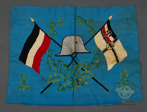 German WWII Embroidered Pillow Case