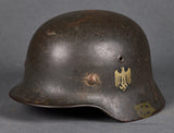 WWII German Model 1940 Army Single Decal Helmet