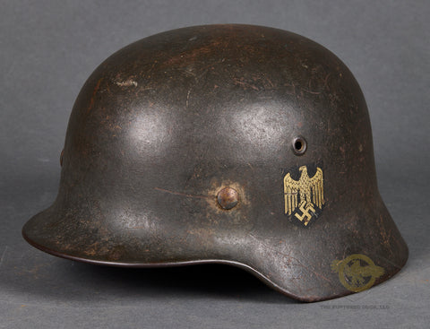 WWII German Model 1940 Army Single Decal Helmet
