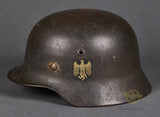 WWII German Model 1940 Army Single Decal Helmet
