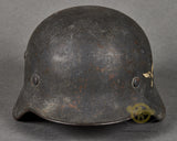 WWII German Luftwaffe Model 1940 Single Decal Helmet, Brought Home by US Chaplain