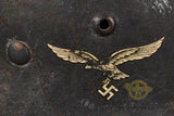 WWII German Luftwaffe Model 1940 Single Decal Helmet, Brought Home by US Chaplain