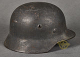 WWII German Luftwaffe Model 1940 Single Decal Helmet, Brought Home by US Chaplain
