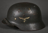 WWII German Luftwaffe Model 1935 Double Decal Helmet