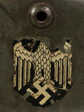 WWII German Army Model 1935 Double Decal Helmet, Early Example