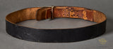 Pre-WWII German Reichswehr Heer (Army) EM/NCO's Belt with Pebbled Nickel Silver Belt Buckle (Koppelschloß)