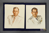 Portfolio of Beautiful Prints of Sketches of USN Officers