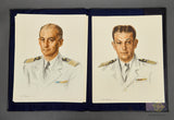 Portfolio of Beautiful Prints of Sketches of USN Officers