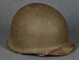 WWII US M-1 Helmet with EARLY Hawley Liner