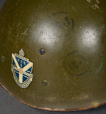 WWII US M-1 Helmet with Korean War Liner
