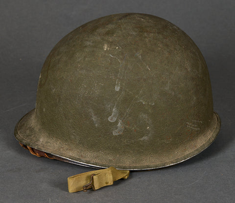 WWII US M-1 Helmet, Named