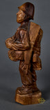 Unique Hand Carved US Paratrooper Wooden Statue