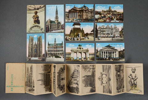Set of Commemorative Postcards from Bruxelles Brussels
