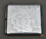German WWII Silver Autobahn Cigarette Case