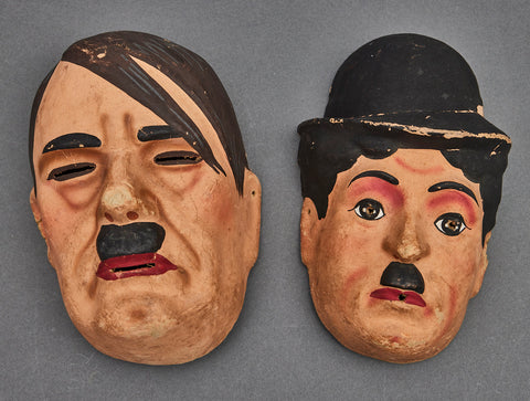 WWII era Hitler and Charlie Chaplin Masks