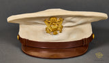 WWII Vintage US Officers Summer Visor Cap with Rain Cover