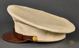 WWII Vintage US Officers Summer Visor Cap with Rain Cover