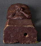 Large Hand Carved Wooden Bust of von Hindenburg
