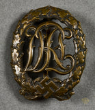 German WWII DRL Sports Badge in Bronze