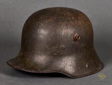 WWI German Model 1916 Combat Helmet with Veteran Bring Back Info