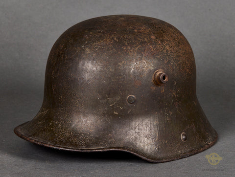 WWI German Model 1916 Combat Helmet with Veteran Bring Back Info