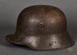 WWI German Model 1916 Combat Helmet with Veteran Bring Back Info