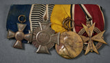 German WWI Four Medal Bar