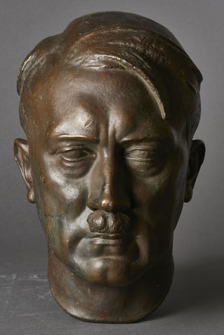 Extremely Rare One and a Half Lifesize Bronze of Adolf Hitler by Ferdinand Liebermann (1883-1941)