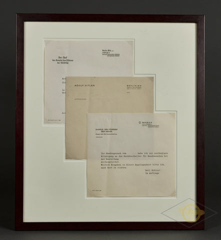Framed Hitler Stationery