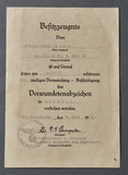 Two Award Document Grouping to Pioneer/Panzer Senior Corporal
