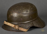 Third Reich Luftschutz Reissue Helmet to Bulgarian Forces