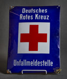 German Red Cross (DRK) Enamel Sign