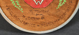 German WWII Handmade Wooden Plate