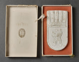 German WWII Cased 1937 Commemorative Porcelain Plaque