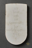 German WWII Cased 1937 Commemorative Porcelain Plaque