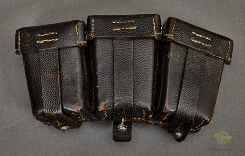 German WWII Single 98K 3 Pocket Ammo Pouch